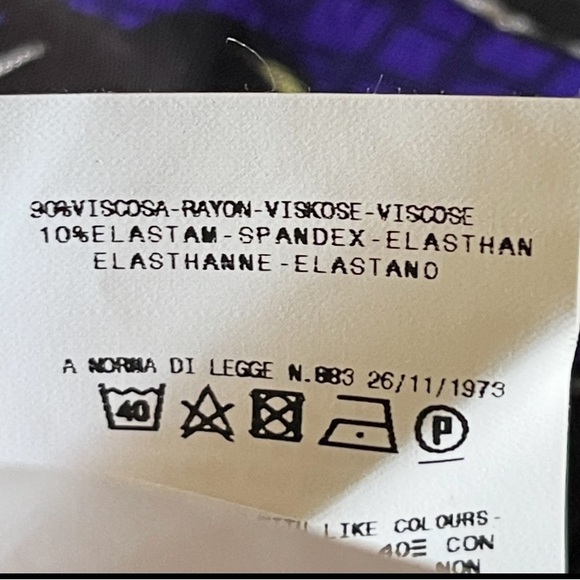 JUST CAVALLI Roberto Cavalli Brass Ring Purple Dress Italy 40 Siz… - Picture 13 of 13